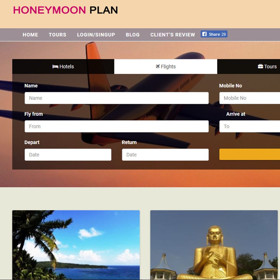 best Tours and Travel Website Design