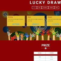 Lucky Draw Website design