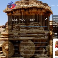 Tours and travels website design